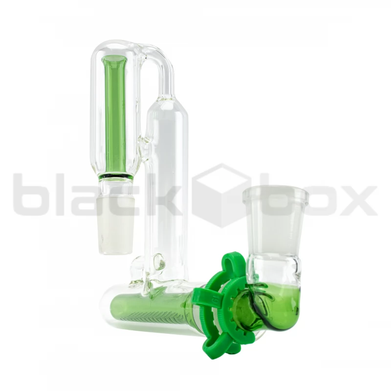 Скляний прекулер для бонга Inline Recycler H-type - Преміум якість - 0