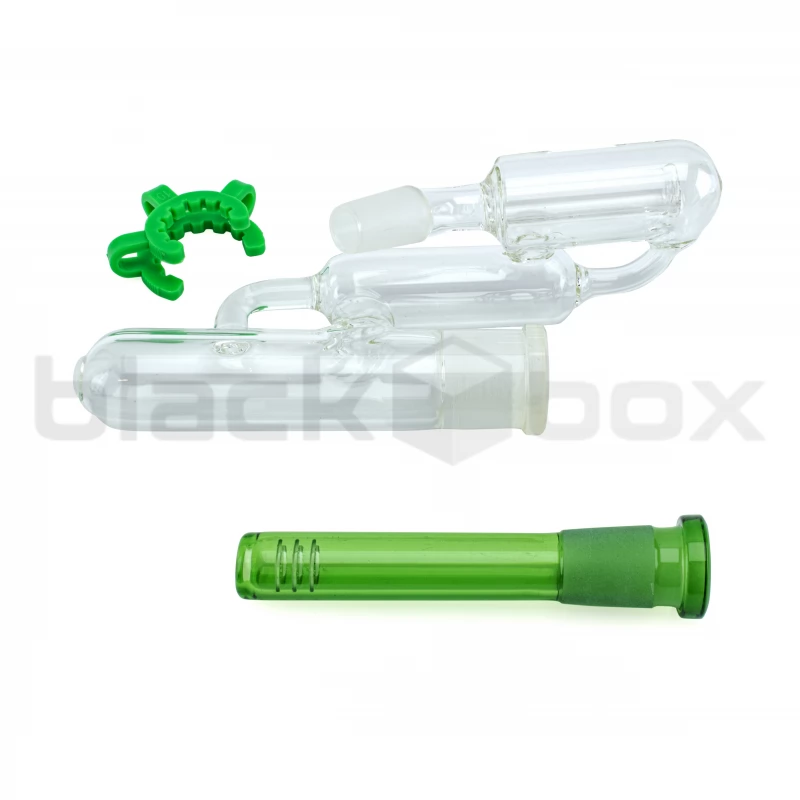 Скляний прекулер для бонга Inline Recycler V-type - Преміум якість - 1