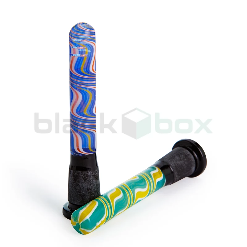 Шліф для бонга Swirl Colour Black Stem - Преміум якість - 1