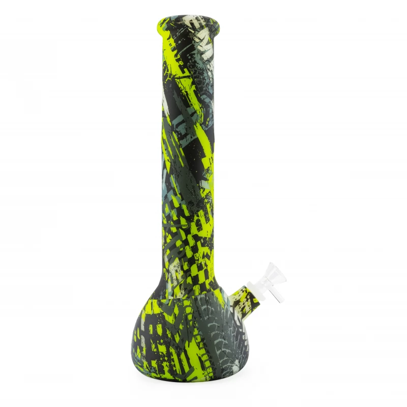 Силіконовий бонг Glow Print Beaker - Преміум якість - 1