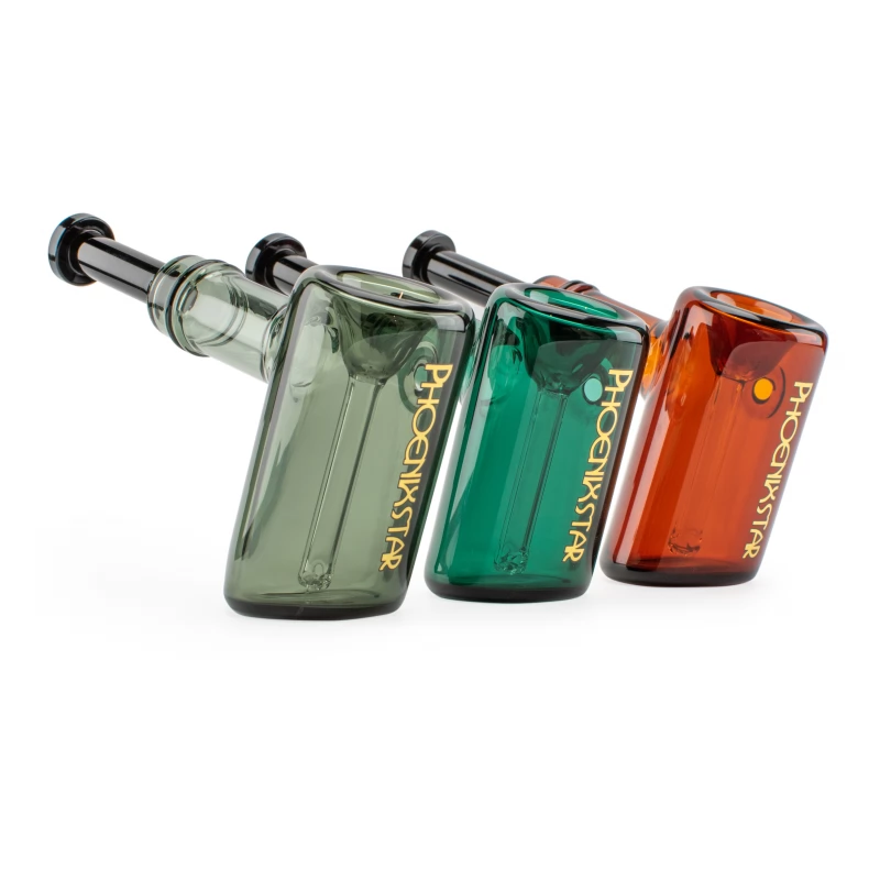Скляний баблер Phoenix Pipe Handle - Преміум якість - 0