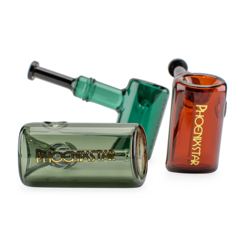 Скляний баблер Phoenix Pipe Handle - Преміум якість - 1