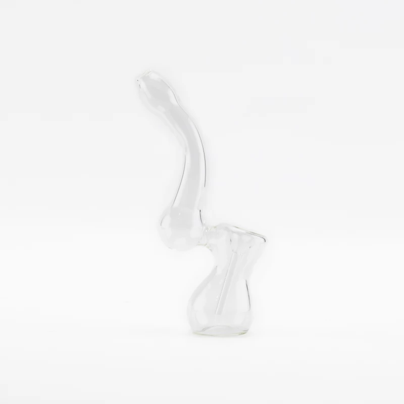 Скляний баблер Clear Pipe Handle - Преміум якість - 1