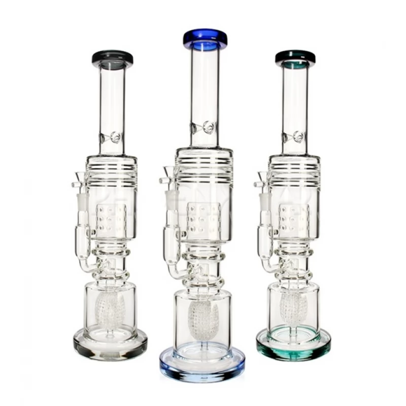 Скляний бонг Ball Perc High Tube - Преміум якість - 0