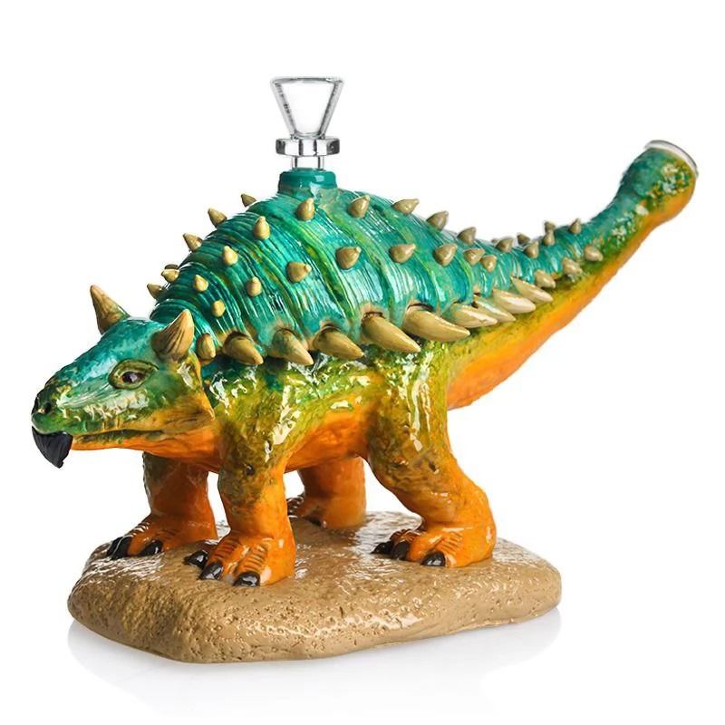 Скляний бонг Dino Ankylosaurus - Преміум якість - 0