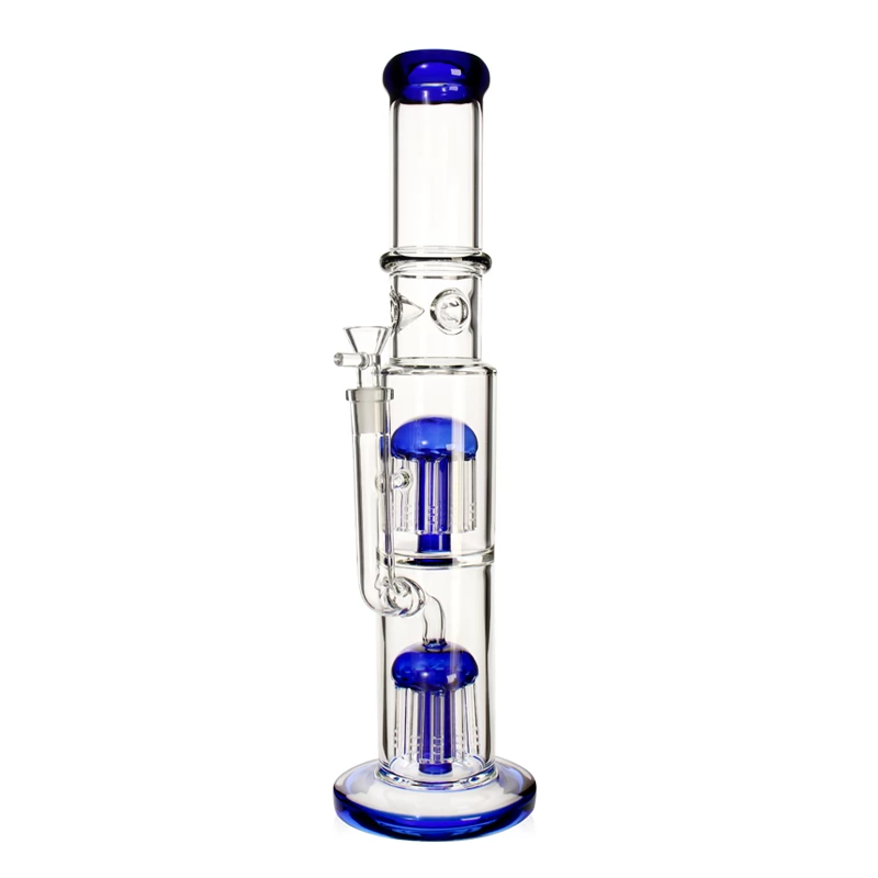 Скляний бонг High Double Arms Tube - Преміум якість - 1