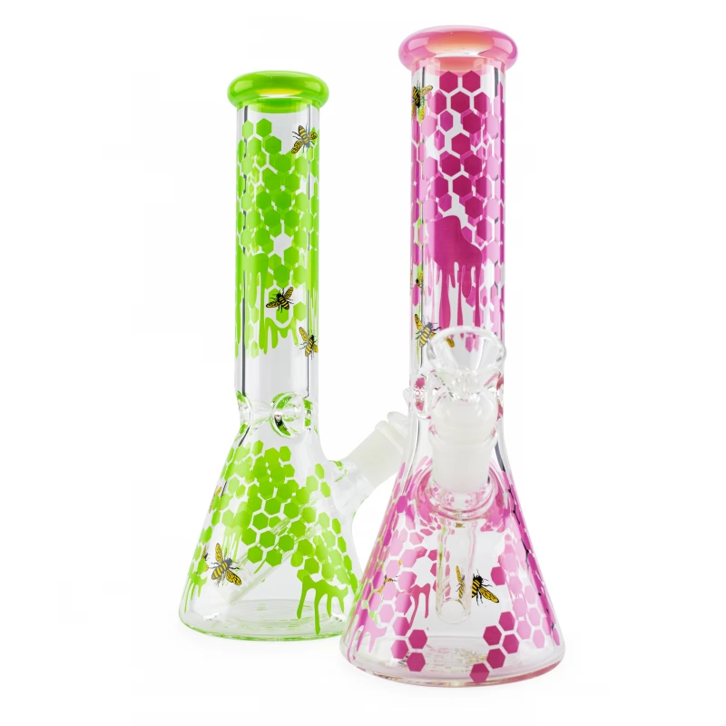 Скляний бонг HoneyBee Beaker - Преміум якість - 0