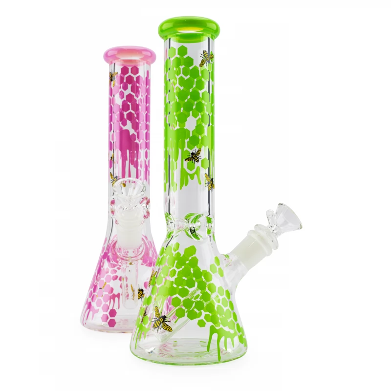 Скляний бонг HoneyBee Beaker - Преміум якість - 1