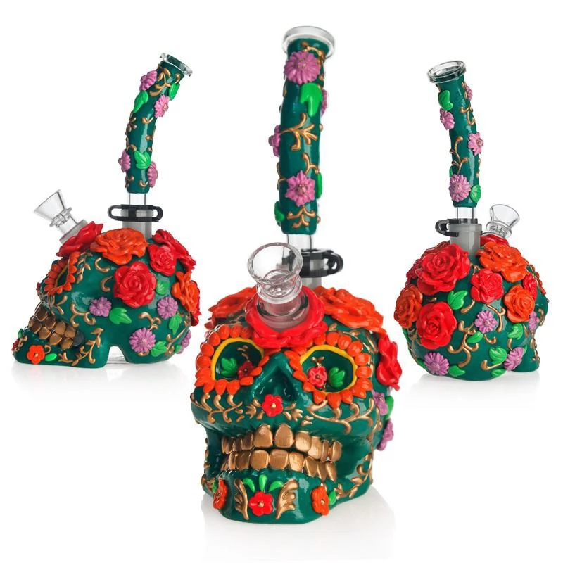 Скляний бонг Skull Mexican - Преміум якість - 0