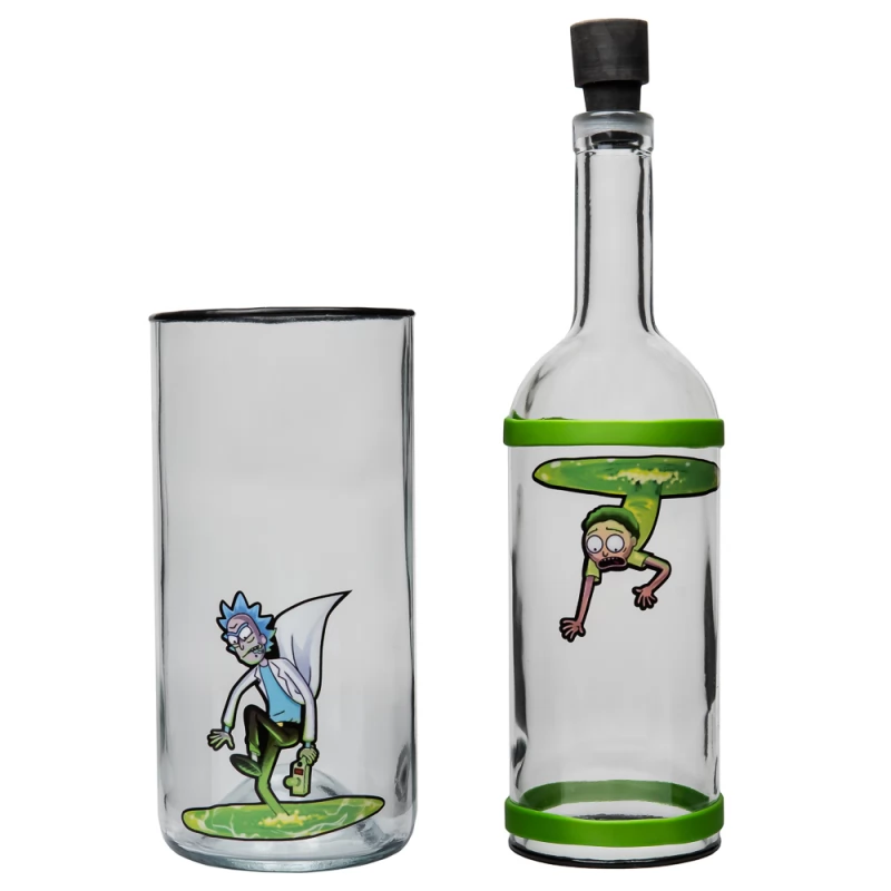 Скляний водник Rick & Morty - Преміум якість - 1