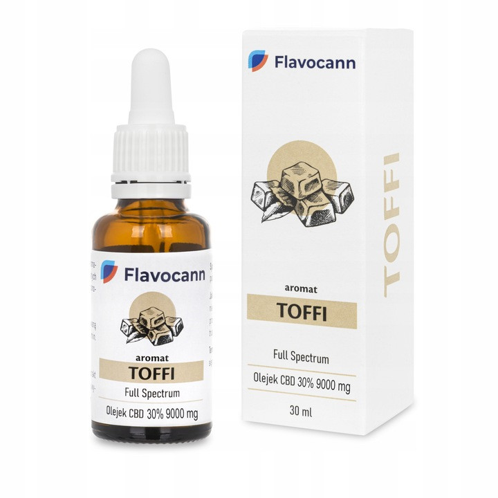 Олія КБД CBD oil 30% Flavocann Full Spectrum 30ml 9000mg TOFFI Польща - 0